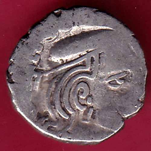ANCIENT INDIA KSHTRAP DYNASTY KINGS PORTRAIT SILVER COIN –@HUB2417