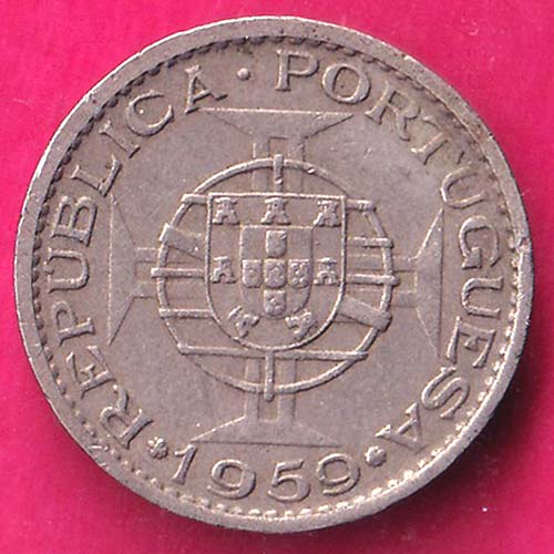 Portuguese India 60 Centavos 1959–@HUB4120