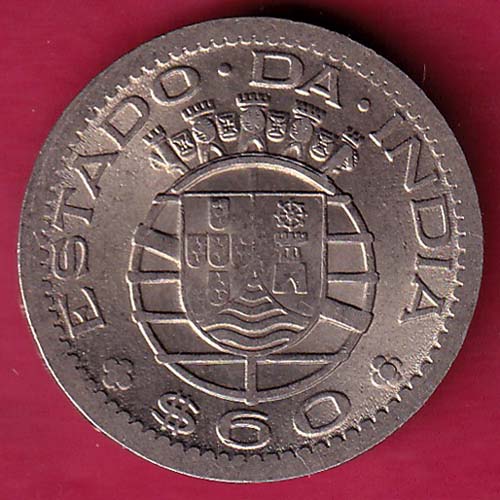 Portuguese India 60 Centavos 1959 –@HUB2115