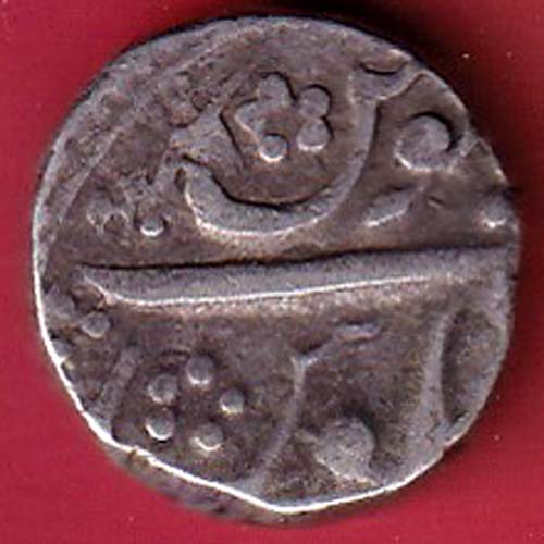 JAIPUR State Madho Singh II nazarana  One rupee Silver Coin –@HUB5512