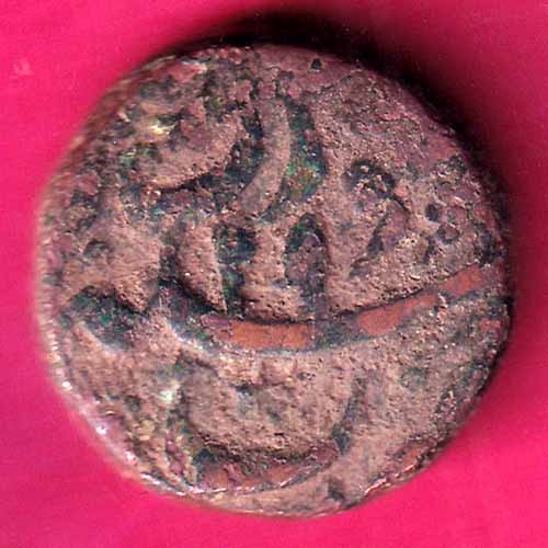 Mughals Shahjhan Surat Mint One Dam Rare Copper Coin –@HUB3499