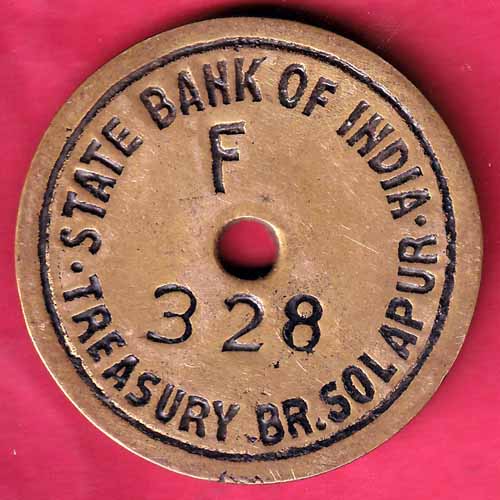 BANK TOKEN : STATE BANK OF INDIA SOLAPUR NO 328 – S1947