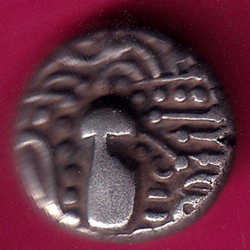 ANCIENT INDIA GADHAYA DYNASTY KING PORTRAIT COIN  –@HUB2868