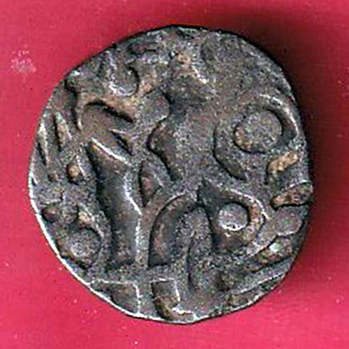 DELHI SULTAN SAMANT DEVA HORSE MAN & BULL TYPE COIN :-OO2391