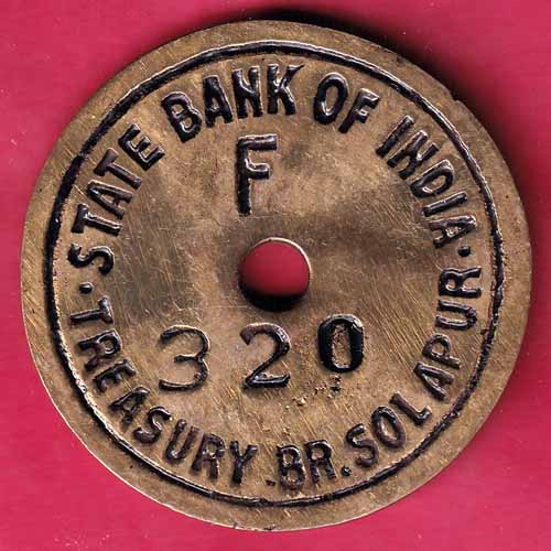 Bank Token :- State Bank Of India Treasury Branch:- Solapur  F [320] - S1546
