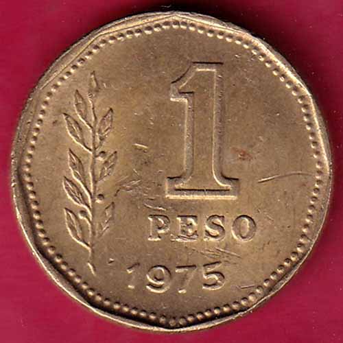Republica Argentina 1 Peso 1975:- S2423