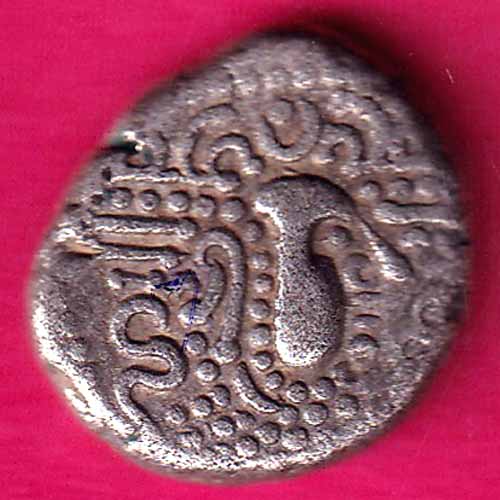 ANCIENT INDIA INDO SASSANAIN TYPE GADHAYA DYNASTY KING PORTRAIT RARE COIN  :- OO542