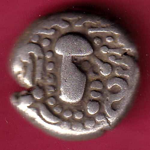ANCIENT INDIA GADHAYA DYNASTY KING PORTRAIT COIN – S1035