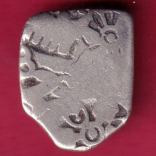 ANCIENT INDIA MAURYAN PERIOD ANIMAL STANDING MAGADH DYNASTY SILVER PUNCHMARK @HUB1886