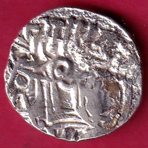 DELHI SULTAN SAMANT DEVA HORSE MAN & BULL TYPE RARE BILLON BEAUTIFUL COIN :- S2379