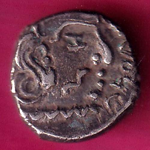 ANCIENT INDIA GUPTA DYNASTY KUMAR GUPTA KINGS PORTRAIT RARE SILVER BEUTIFUL COIN–@HUB3086