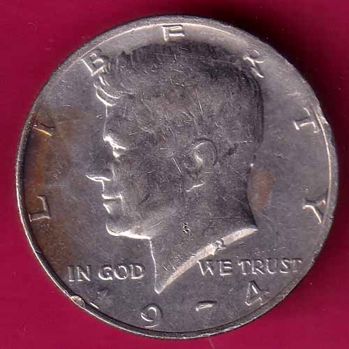 United States Of America 1974 Half Dollar Liberty Coin –@HUB3790