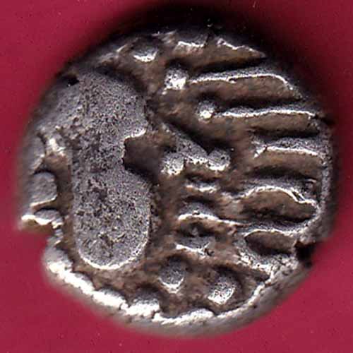 ANCIENT INDIA GADHAYA DYNASTY KING PORTRAIT COIN  – S948
