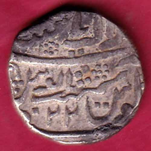 jaisalmer State RY 22 one rupee silver coin -VA284