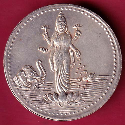 silver token: Weight – 4.81 gm : shee mahalaxmi–@HUB2151