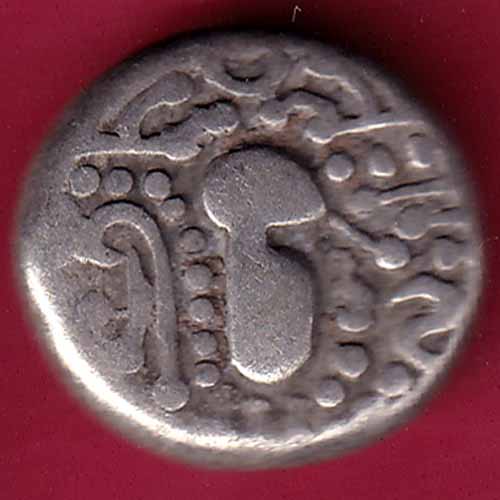 ANCIENT INDIA GADHAYA DYNASTY KING PORTRAIT COIN - S1322