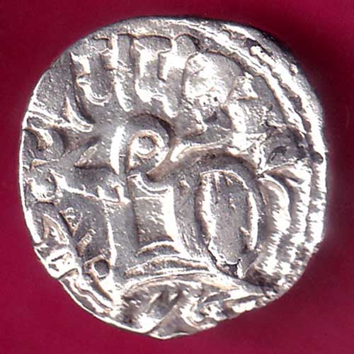 Hindushahia, kabul n gandhara silver drachma horseman n bill type coin–VA112