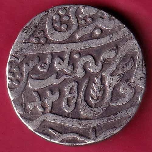 Rohilakhand ,Qasba panipat,Ino shahalam-ii SWASTIKA & UMBRELLA silver rupee–@HUB2332