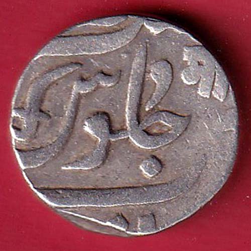 baroda state manaji one  rupee silver coin - OO5653