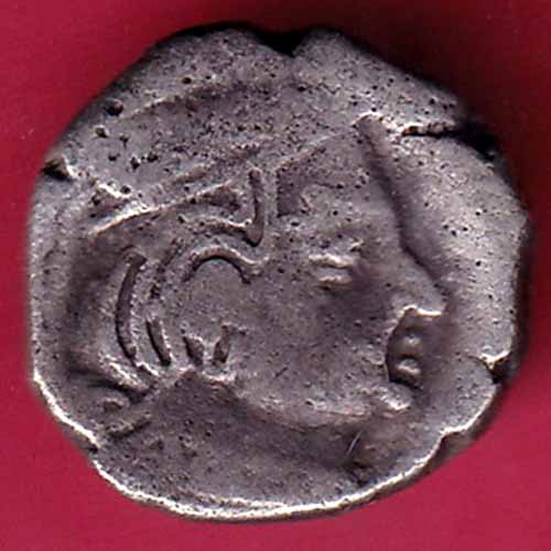 ANCIENT INDIA KSHATRAP DYNASTY KINGS PORTRAIT RARE SILVER COIN  :- s2320