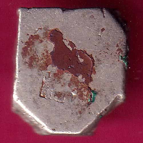 ANCIENT INDIA MAURYAN PERIOD ANIMAL STANDING MAGADH DYNASTY SILVER PUNCHMARK–@HUB3873