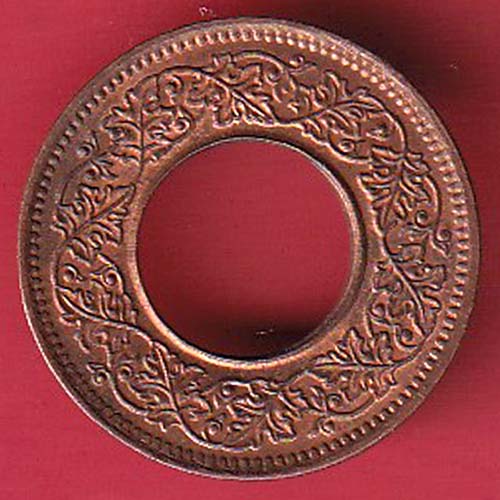British india king george vi 1945 one pice beautiful copper Coin :- OO3236