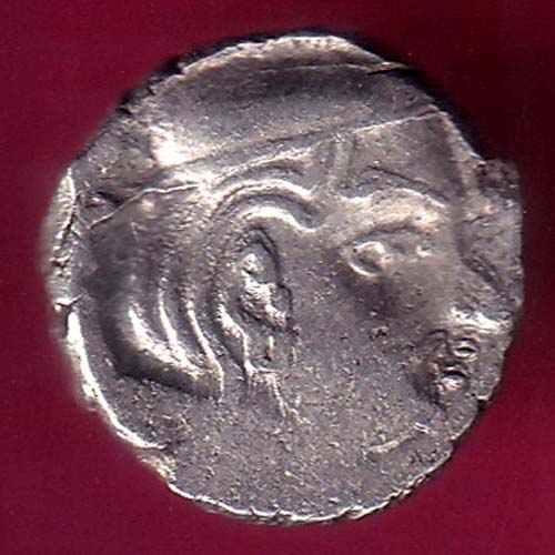 ANCIENT INDIA KSHTRAP DYNASTY KINGS PORTRAIT SILVER COIN–@HUB3236