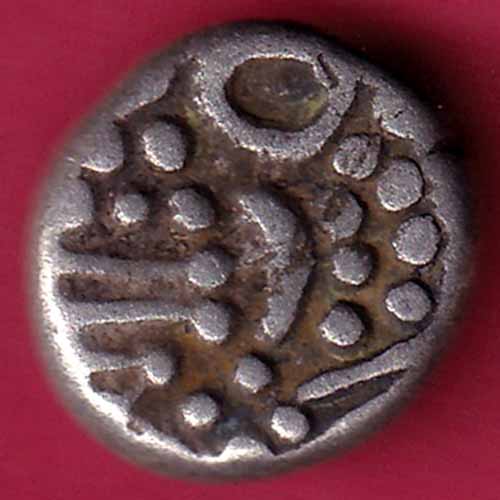 ANCIENT INDIA GADHAYA DYNASTY KING PORTRAIT COIN - S1491