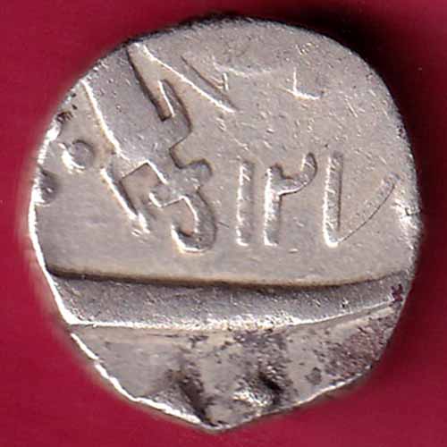 Baroda State Half Rupee Silver COin :- S2197