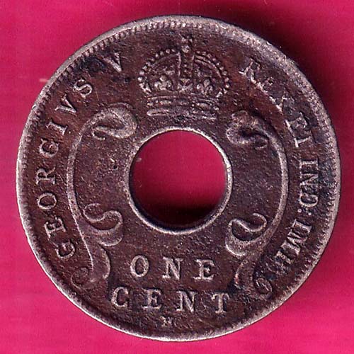 East Africa Uganda 1911 ONE CENT COIN–@HUB3087