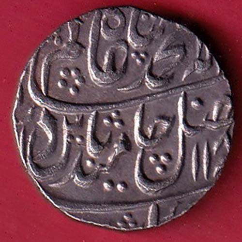 RARE VERIETY” Bharatpur state  maha indarpur one rupee beautiful silve coin–OO5353