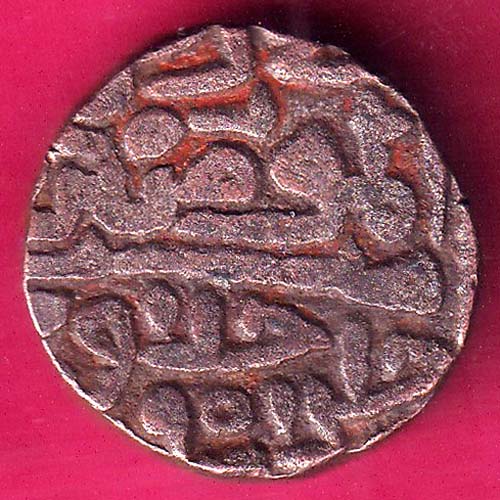 DELHI SULTAN SIKANDER LODHI ONE TANKA Weight– 9.16 gm  Billon COIN:- OO251