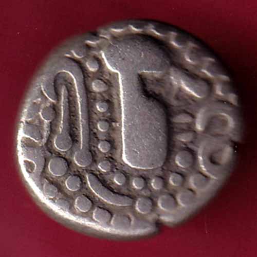 ANCIENT INDIA GADHAYA DYNASTY KING PORTRAIT COIN –@HUB1848