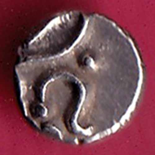 TRAVANCOR STATE RAJARAM VERMA IV SILVER CHUKRAM COIN - S1487