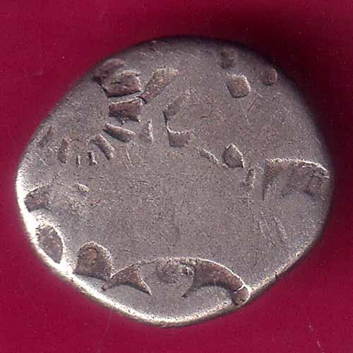 ANCIENT INDIA MAURYAN PERIOD ANIMAL STANDING MAGADH DYNASTY SILVER PUNCHMARK–VA1001