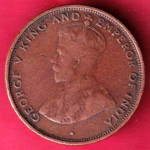 George V Kind And Emperor Of India 1926 Ceylon One Cent :- S2500