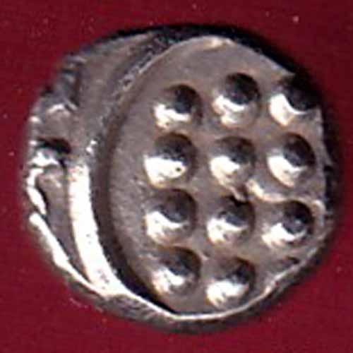 TRAVANCORE STATE RAJARAM VERMA IV SILVER CHUKRAM COIN :- S2157