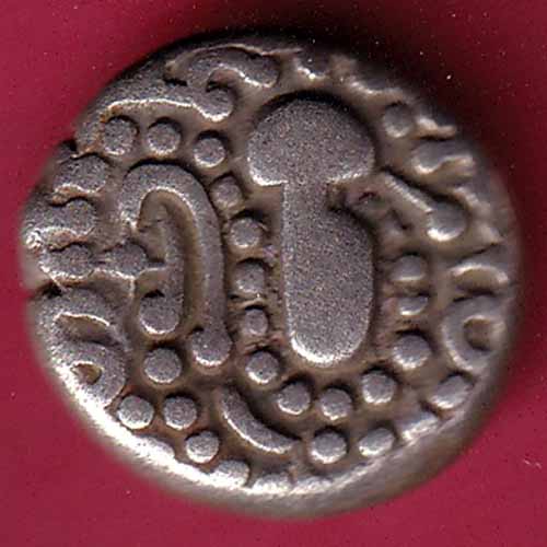 ANCIENT INDIA GADHAYA DYNASTY KING PORTRAIT COIN - S1626