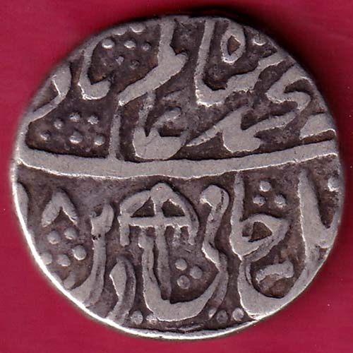 Rohilakhand ,Qasba panipat,Ino shahalam-ii SWASTIKA & UMBRELLA silver rupee–@HUB2134