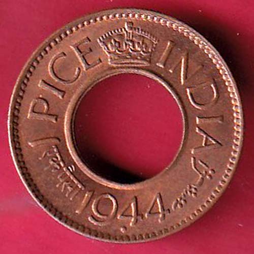 British india king george vi 1944 one pice copper coin – OO2641