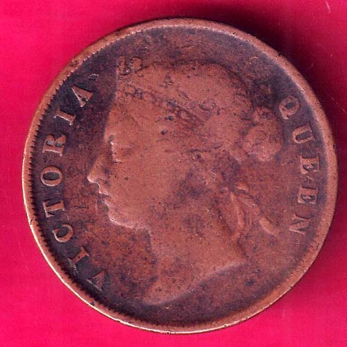 Straits Settlements 1901 Victoria Queen One Cent –@HUB2645