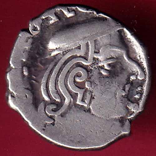 ANCIENT INDIA KSHATRAP DYNASTY KINGS PORTRAIT RARE SILVER COIN :- S2156