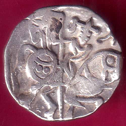 Hindushahia, Kabul & Gandhara Silver Drachma Horseman & Bull Type Coin  :- OO984