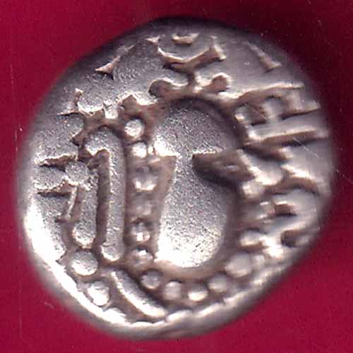 ANCIENT INDIA INDO SASSANAIN TYPE GADHAYA DYNASTY KING PORTRAIT RARE COIN:- OO398