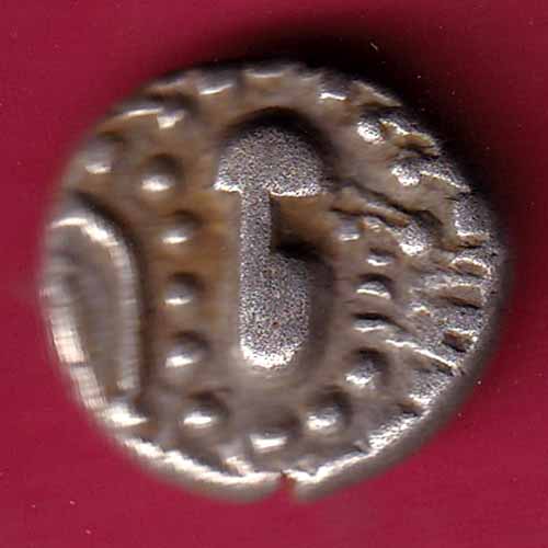 ANCIENT INDIA GADHAYA DYNASTY KING PORTRAIT COIN–@HUB1543