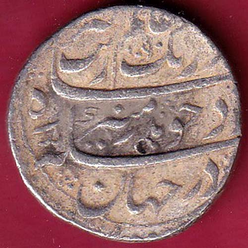 mughals aurangzeb surat mint AH:1090 / RY:22 one rupee silver coin – OO2592