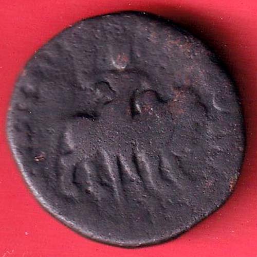 ANCIENT INDIA KUSHAN KING DYNASTY BEAUTIFUL SCARE COPPER COIN :- oo3425