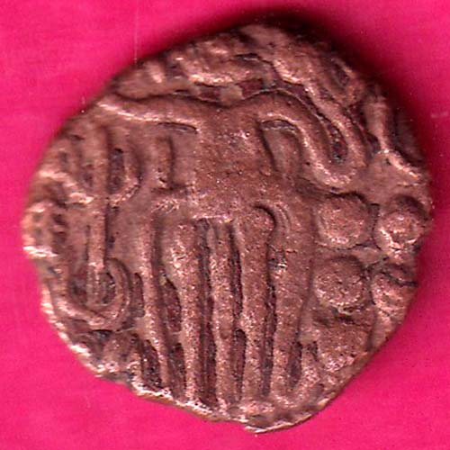 ANCIENT INDIA RAJA RAJ CHOLA CHOLA DYNASTY OCTOPUS MAN COIN@HUB5177