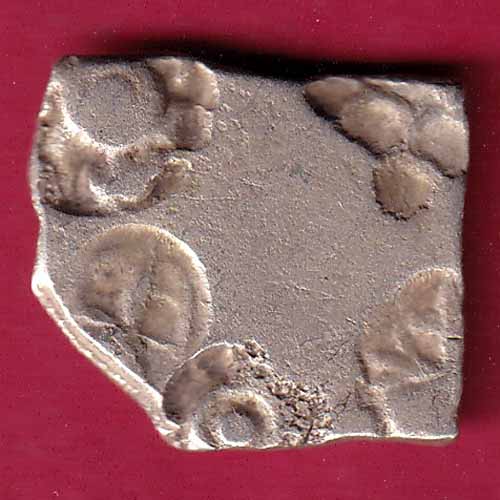 ANCIENT INDIA MAURYAN PERIOD ANIMAL STANDING MAGADH DYNASTY SILVER PUNCHMARK   –@HUB2069