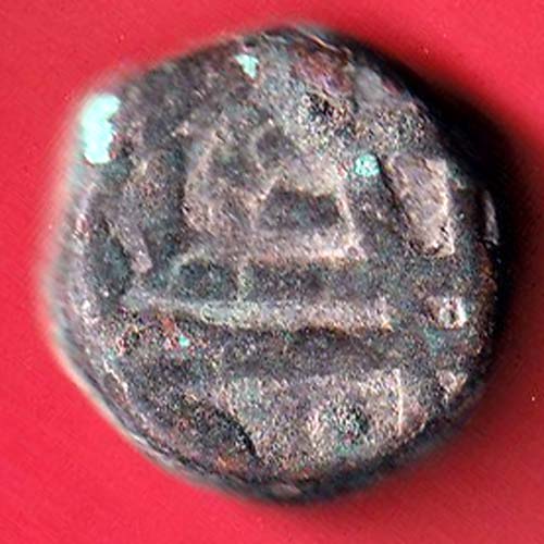 mughals Muhammad Shah elichpur Mint one paisa copper coin–@HUB5478
